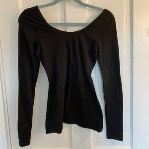 Lululemon boat neck fitted long sleeve